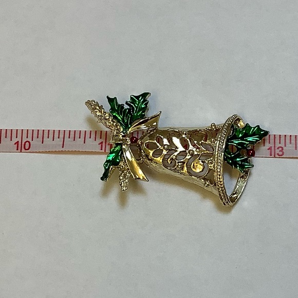 Christmas Bell Brooch - Picture 5 of 5